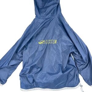 VTG Nike Jacket Windbreaker Reversible Women L 12-14 Center Swoosh White Tag 90s